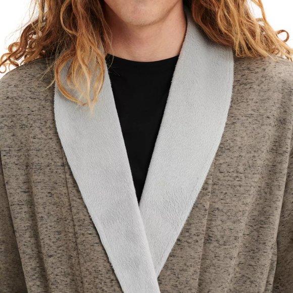 NEW UGG Sizes M/L, L/XL Mens Robinson Robe - Wolf Grey - Picture 5 of 5